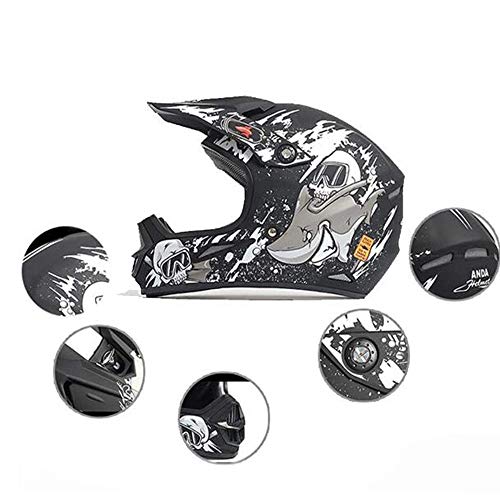 OUYA Casco de Moto para Adultos Cascos Protectores Ciclismo Motocross Downhill Casco de Seguridad