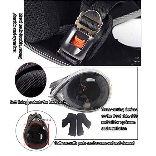 OUYA Casco de Motocross - 4 Estaciones Casco de Cross con Gafas Máscara Guantes, Niños Niñas Motos Deportivas Off-Road Enduro Racing Downhill Casco ATV MTB BMX Quad Casco de Motocicleta,S