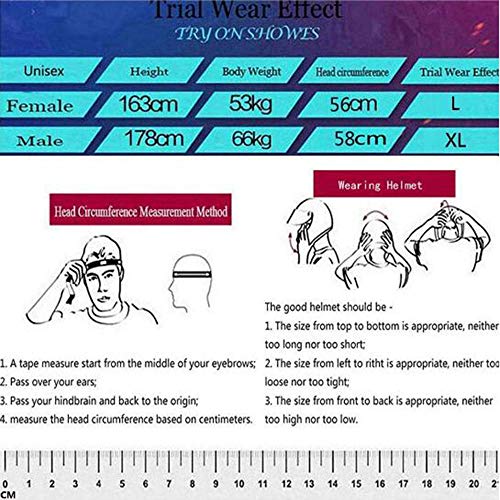 OUYA Cascos de Motocross, Casco de Cross de Moto con Gafas/Máscara/Guantes, Hombres Mujeres Deportes de Motos Off-Road Enduro Downhill Casco ATV MTB BMX Quad Cascos de Motocicleta, Negro Azul,S