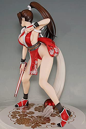 OVERSD The King of Fighters XIV: MAI Shiranui Escala 1/6 Figura de PVC Personaje de Anime Estatua Muñeca de Juguete Modelo Figura de Calidad Multicolor y colección y Regalo y decoración de Escritorio