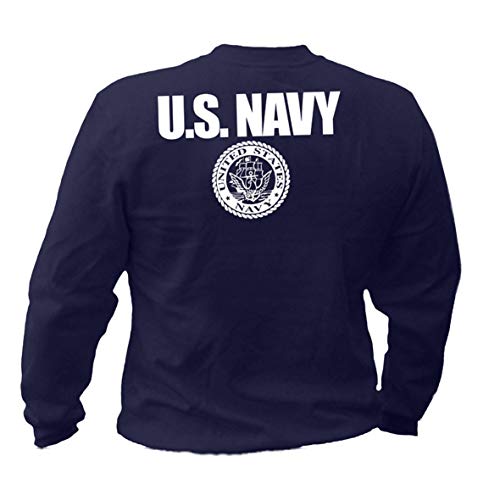 P-T-D USA Navy Marina America Sudadera para hombre marino M