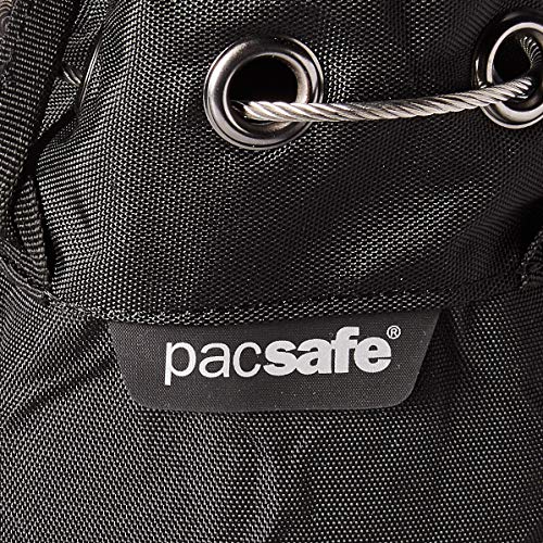 Pacsafe Travelsafe 3L Poliéster Negro - Bolsa de viaje (3 L, 22,5 cm, 1,5 cm, 34 cm, 600 g, Negro)