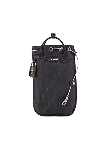 Pacsafe Travelsafe 3L Poliéster Negro - Bolsa de viaje (3 L, 22,5 cm, 1,5 cm, 34 cm, 600 g, Negro)