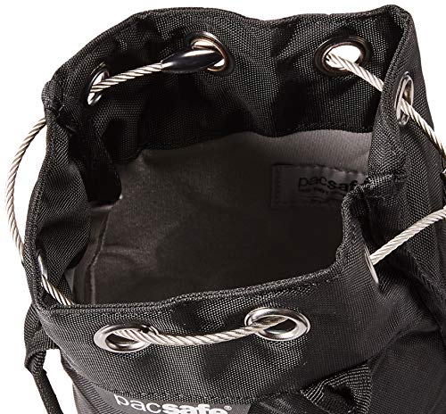Pacsafe Travelsafe 3L Poliéster Negro - Bolsa de viaje (3 L, 22,5 cm, 1,5 cm, 34 cm, 600 g, Negro)