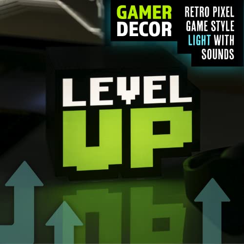 Paladone Luz de nivel con sonido Retro Gaming Style funciona con pilas, multicolor, PP8588