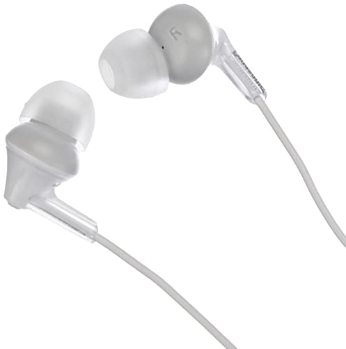 Panasonic RP-HJE125E-W Auriculares Boton con Cable In-Ear (Headphone Sonido Estéreo para Móvil, MP3/MP4, Diseño de Ajuste Cómodo, Imán Neodimio 9mm, Presión de sonido de 97 dB) Color Blanco