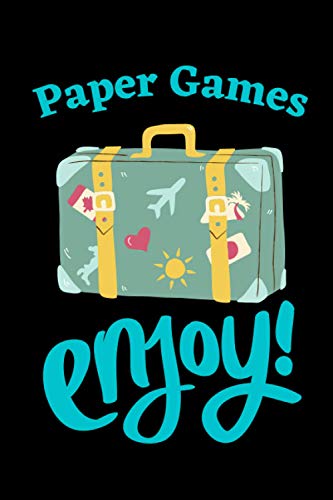 Paper Games - Enjoy!: 120 pages of old school retro fun split between Dots and Boxes, Tic Tac Toe and Hangman. Paper games are fun to play!
