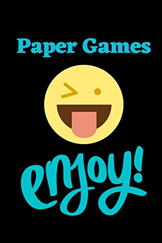 Paper Games - Enjoy!: 120 pages of old school retro fun split between Dots and Boxes, Tic Tac Toe and Hangman. Paper games are fun to play!