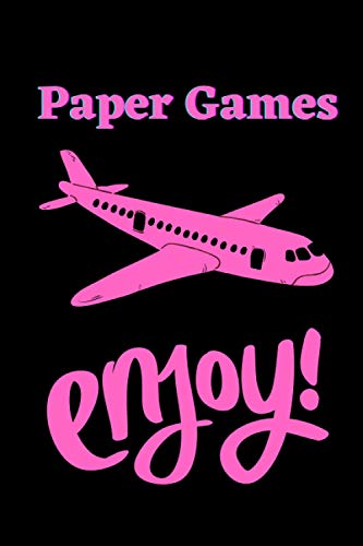 Paper Games - Enjoy!: 120 pages of old school retro fun split between Dots and Boxes, Tic Tac Toe and Hangman. Paper games are fun to play!