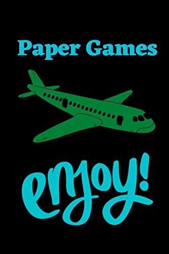 Paper Games - Enjoy!: 120 pages of old school retro fun split between Dots and Boxes, Tic Tac Toe and Hangman. Paper games are fun to play!