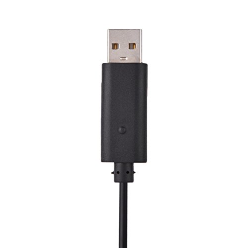 Para Microsoft para Xbox 360 Controlador inalámbrico Cargador USB Cable de carga rápida, cobre puro(Negro)