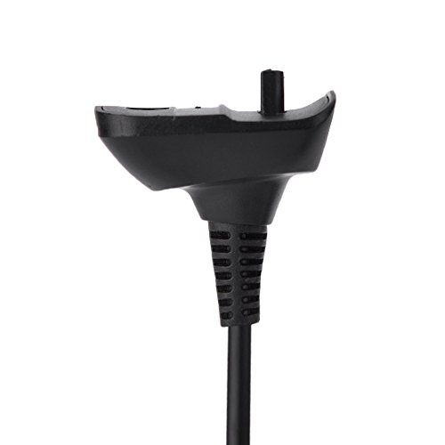 Para Microsoft para Xbox 360 Controlador inalámbrico Cargador USB Cable de carga rápida, cobre puro(Negro)