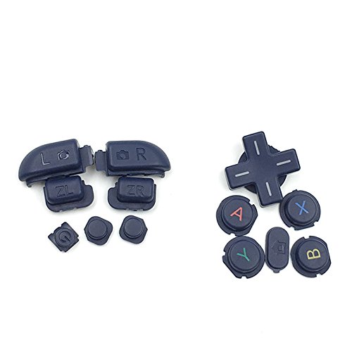 Para Nintendo New 3DS XL LL Blue R & L ZR ZL Button Parts D Pad ABXY Home Power Buttons Set