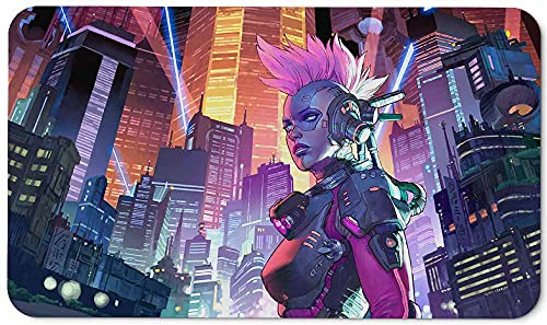 Paramint Cyberpunk - Alfombra de Juego MTG de Clint Cearley - Compatible con tapete de Juego Magic The Gathering - Juega a MTG, YuGiOh, Pokemon, TCG - Diseños Originales