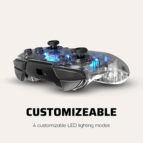 PDP Mando Afterglow Deluxe Wireless Nintendo Switch, Normal, Gris (Prismatic )