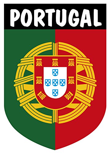 Pegatina Escudo Portugal con Emblema 40x60 mm.