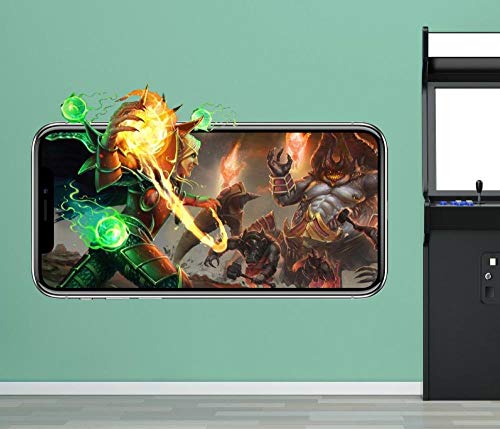 Pegatinas de pared Heroes Of The Storm's Wall Decal Game 3D Sticker Decoración Mural Vinilo Habitación de los niños-50x70cm