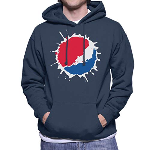 Pepsi Splash Logo Men's Hooded Sweatshirt