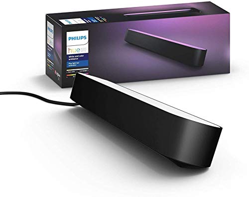 Philips Hue - Barra de luz, Hue Play, Luz blanca y colores, Compatible con Alexa y Google Home, Negro - Extensión