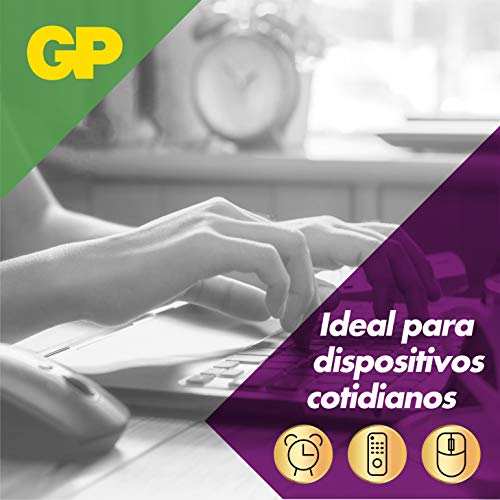 Pilas AA - Paquete de 40 Unidades | GP Extra | Pilas alcalinas AA, LR6, 1.5V | Duración Larga, Tecnología Anti-Fugas, Rendimiento Elevado