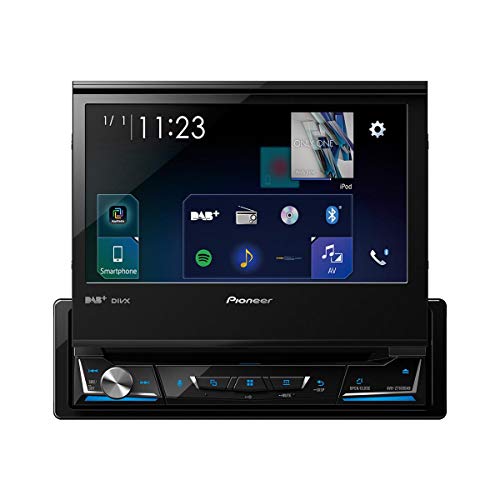 Pioneer AVH-Z7200DAB Receptor Multimedia para Coche Negro Bluetooth - Radio para Coche (Negro, 1 DIN, CD,DVD, MOSFET, AAC,FLAC,MP3,WAV,WMA, JPEG)