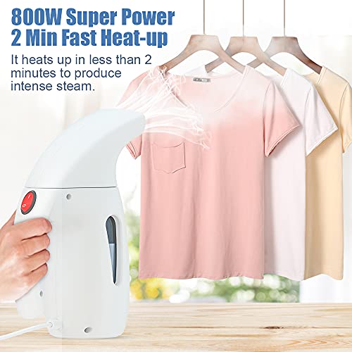 Plancha de vapor Steamer de 180 ml, cepillo de vapor para eliminar el 99.99% de las bacterias, plancha de viaje, ideal para el hogar, vacaciones y viajes de servicio