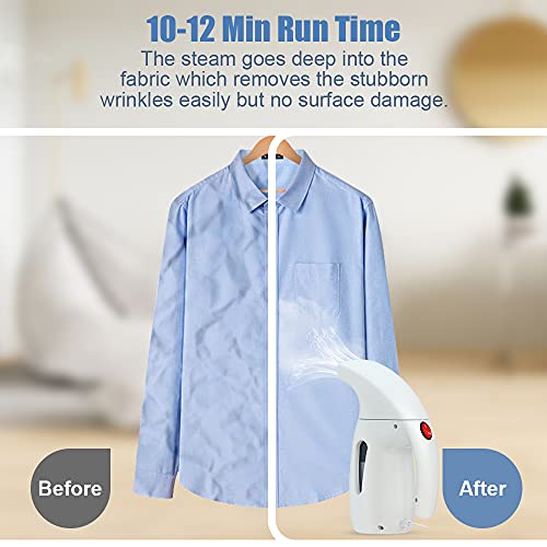 Plancha de vapor Steamer de 180 ml, cepillo de vapor para eliminar el 99.99% de las bacterias, plancha de viaje, ideal para el hogar, vacaciones y viajes de servicio