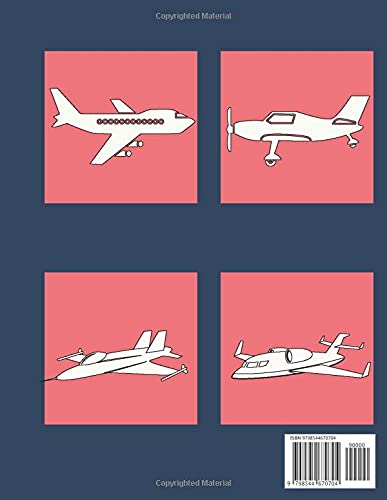 Planes Coloring Book For Kids And Toddlers: Jet Fighters Helicopters Airplanes and Airplanes For Kids 1-9 years old
