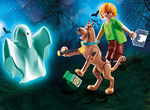 PLAYMOBIL Scooby-Doo! 70287 Scooby & Shaggy con Fantasma, A partir de 5 años