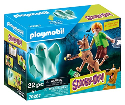 PLAYMOBIL Scooby-Doo! 70287 Scooby & Shaggy con Fantasma, A partir de 5 años