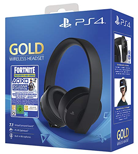 PlayStation 4 - Gold Headset + Fornite Vch (2019) [Importación italiana]