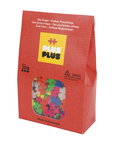 Plus-Plus 3351 - Puzzle Mini Neon, 300 Piezas