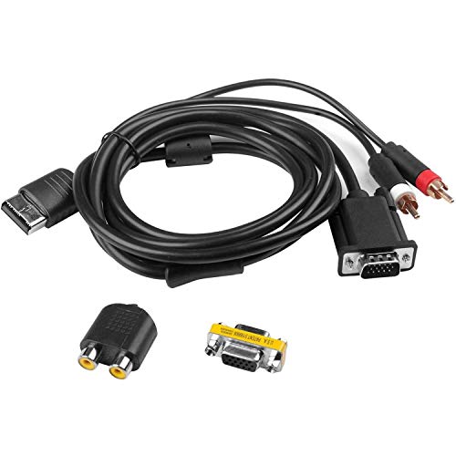 POFET SEGA Dreamcast DC VGA cable de alta definición RCA adaptador de sonido HD PAL NTSC