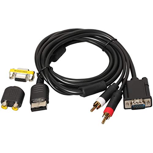 POFET SEGA Dreamcast DC VGA cable de alta definición RCA adaptador de sonido HD PAL NTSC