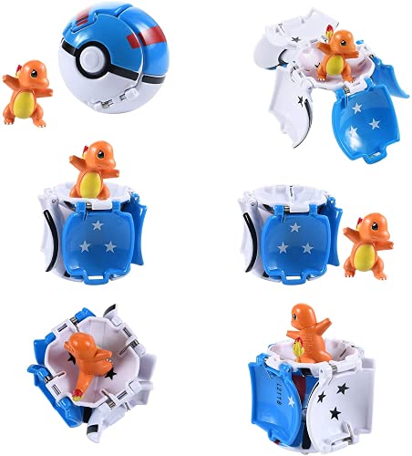 Poké Ball, Pokemon Let's Go Pikachu con juego de pelotas de acción Figure Toy Set para niños