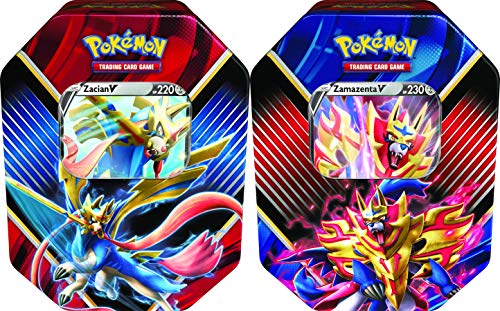 Pokémon, cajita de Metal Leyendas de Galar V (una al Azar), Juego de Cartas para 2 Jugadores a Partir de 6 años, más de 10 Minutos de Tiempo de Juego