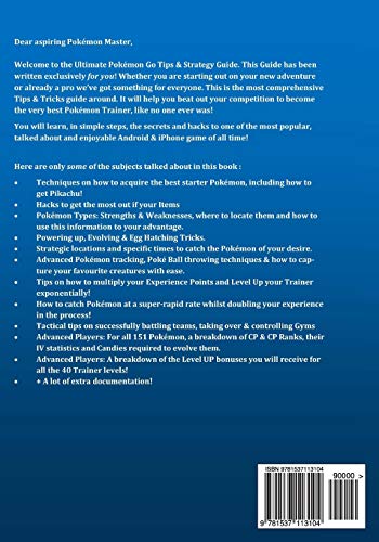 Pokemon GO: The Ultimate Tips, Secrets & Strategy Game Guide For Beginners and Advanced Players (Plus Tricks, Hints, Cheats on iOS & Android)