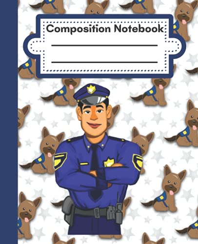Police Composition Notebook: Fun Police Composition Notebook for Kids, Boys and Girls, Notebook Journal for Per-school, School, Back to School, Workbook for Children