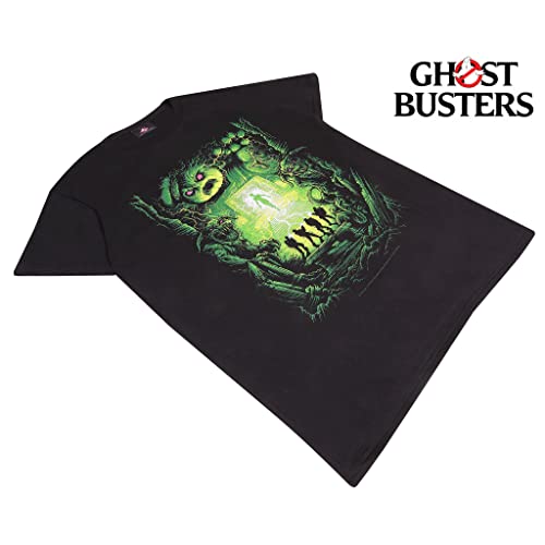 Popgear Ghostbusters Dan Mumford Camiseta para Hombre Negro L