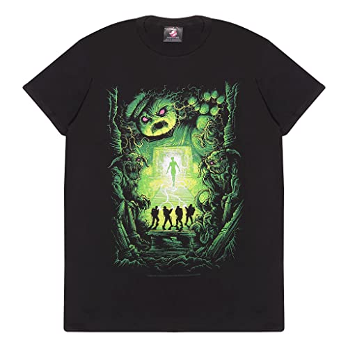 Popgear Ghostbusters Dan Mumford Camiseta para Hombre Negro L