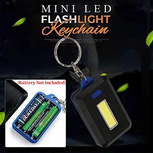 Portable Mini LED Keychain Flashlight, Mini Climbing Light Key Ring Flashlight Pocket Emergency Light,Flashlight Keychain, Random Color (4pcs)
