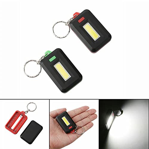 Portable Mini LED Keychain Flashlight, Mini Climbing Light Key Ring Flashlight Pocket Emergency Light,Flashlight Keychain, Random Color (4pcs)