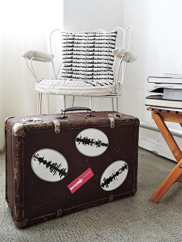 Postal y adhesivo con negro Berlín-Skyline - CITY Diseño de postales por 44spaces