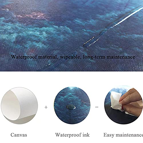 Póster en lienzo con texto "I Closed My Eyes For A Moment", con texto "To Our Grandson" We Want You To Believe, fútbol y carta al nieto, sin marco, 40,6 x 60 cm