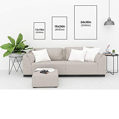 Póster en lienzo con texto "I Closed My Eyes For A Moment", con texto "To Our Grandson" We Want You To Believe, fútbol y carta al nieto, sin marco, 40,6 x 60 cm