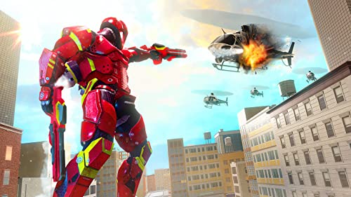 Power Robot Rangers Fighting Mission Game 3d: Transformando Future Robot Legacy Wars Vegas Gangster Crime City Simulador Aventura