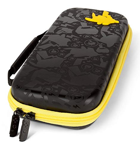 PowerA - Estuche Protector para Nintendo Switch, con asa de Transporte, Licencia Oficial, diseño de Silueta de Pikachu de Pokémon