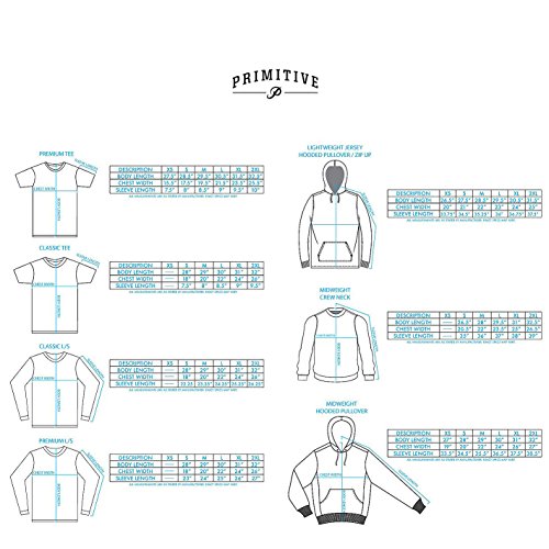 Primitive Men's Dirty P Long Sleeve T Shirt Red-S