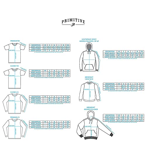 Primitive Men's Friends Washed Short Sleeve T Shirt Black M