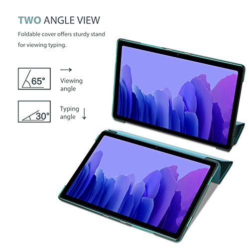 ProCase Funda para Galaxy Tab A7 10.4" 2020 T500 T505 T507, Carcasa Delgada con Posterior Translúcido para Tableta Galaxy Tab A7 10.4 Inch SM-T500/T505/T505N/T507 Versión 2020 - Esmeralda